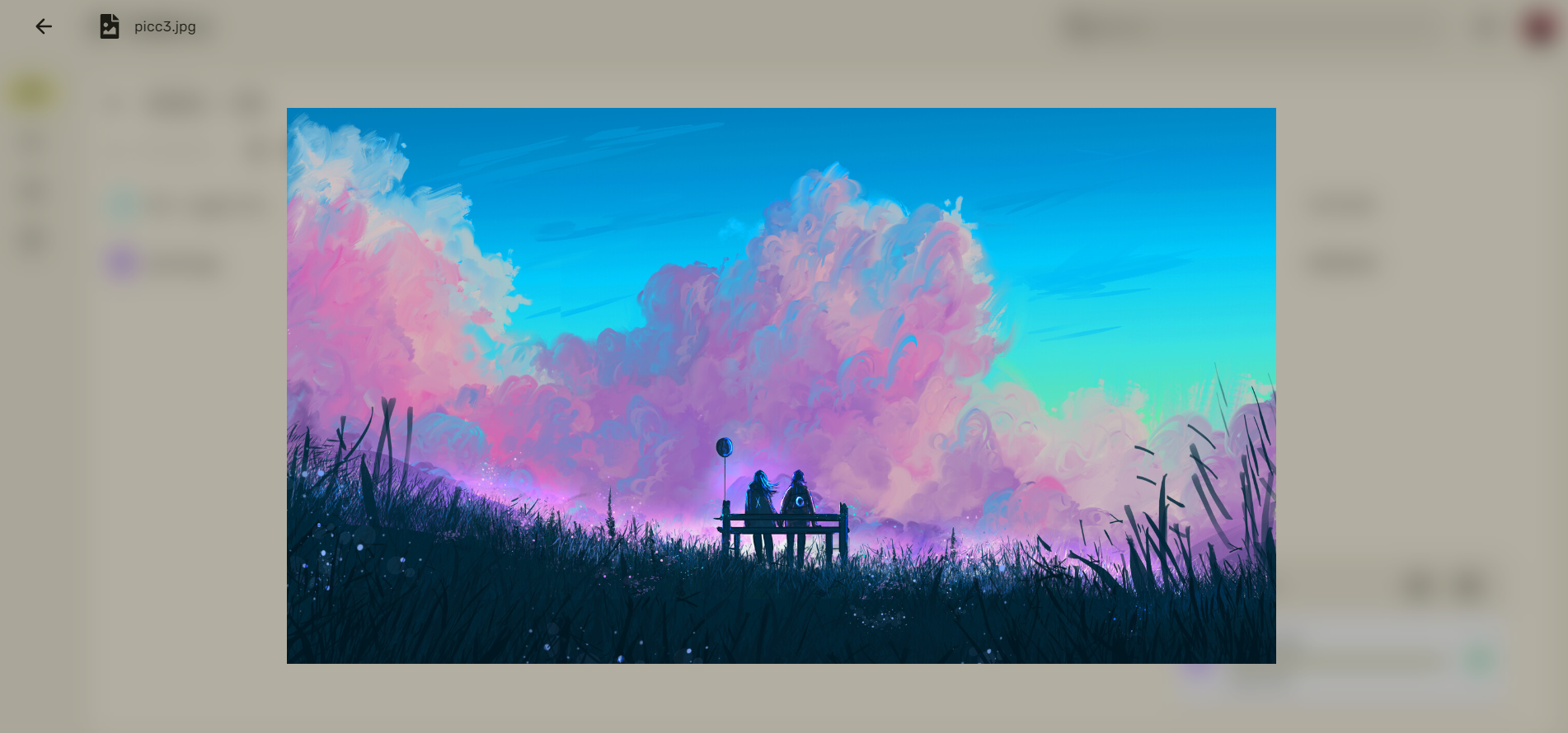 Settings panel